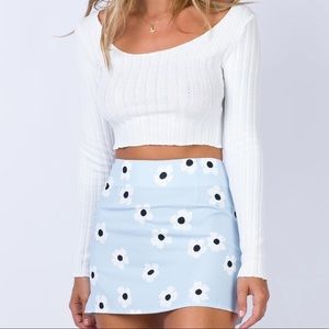 Princess Polly blue skirt